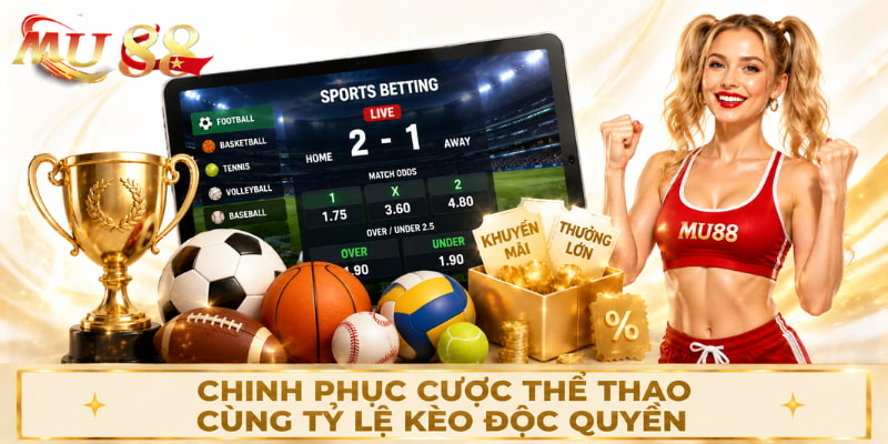 Chinh phục cược thể thao cùng tỷ lệ kèo độc quyền