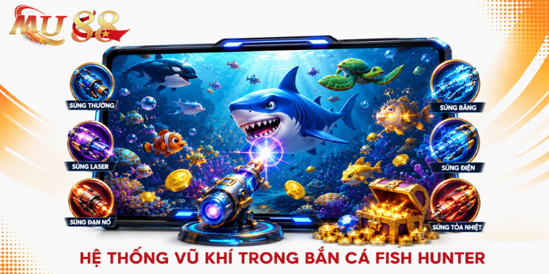 vũ khí bắn cá fish hunter mu88